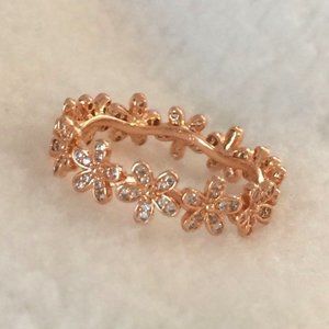 NWOT Pandora Rose Gold Dazzling Daisy Ring Flowers LAST ONE in Stock
